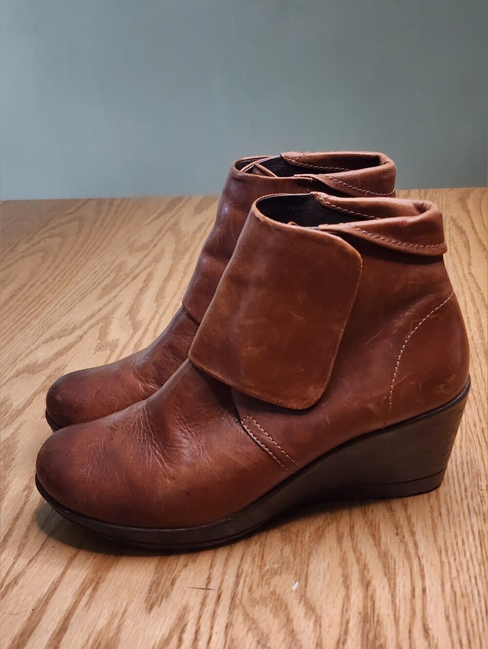 Dansko Romy Brown Leather Ankle Boots Women Size 38